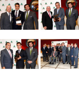 Manzanares, Moisés Fraile y Leonardo Hernández recogieron sus respectivos premios. (Foto: Pepe Sánchez)