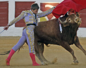 Alcalde, en un pase de pecho. (Foto: Cristina Rubio)