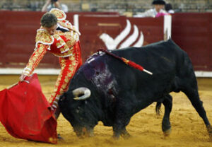 Moreno cuajó al quinto, un sobrero de Torrestrella. (Foto: Arjona)