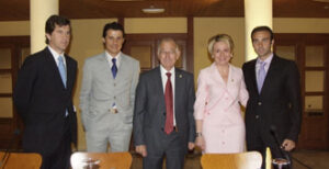 Durante el acto de presentación.