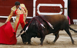 Encajado derechazo de Ponce. (Foto: Cristina Rubio)
