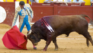 Ponce cuajó al cuarto, con el hierro de Las Ramblas. (Foto: Javier Arroyo)