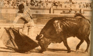 Curro Girón, en una de sus actuaciones de la feria de 1959.