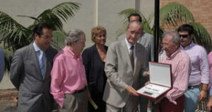 El alcalde de Málga junto a Pepe Ordóñez.