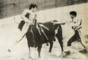 Momento del fatal percance de Yiyo.