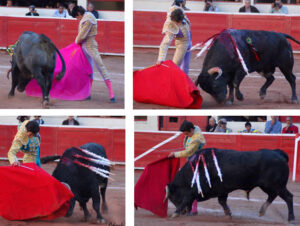 Castella logró un gran éxito y el mexicano Juan Pablo Sánchez no quiso quedarse atrás y arrancó un merecido trofeo. (Foto: Francisco Charles / Suertematador.com)