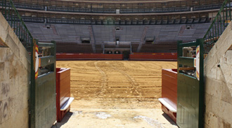 El escenario, a punto