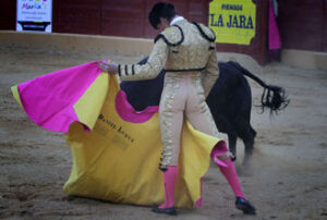 Luque, a la verónica. (Foto: Berho)