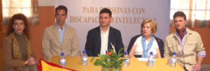 De izq. a dcha. Lola Rebollar, Salvador Cortés, Angel Díaz, Mercedes Antúnez y A. Manuel Reyes Suero.