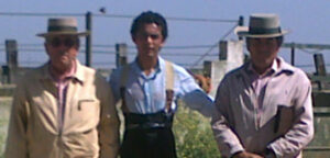 Téllez, con Eduardo y Antonio Miura.