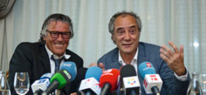 Simón Casas, Salvador Boix e Isidro Prieto en la rueda de prensa (Foto: Javier Arroyo)