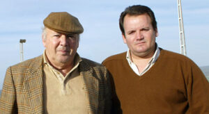 El ganadero Luis Núñez Moreno de Guerra y su hijo Luis Núñez Núñez. (Foto: Arjona)