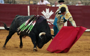 Así toreo El Juli al natural a "Betunero" (Foto: ARJONA)