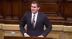 Albert Rivera durante su intervención.