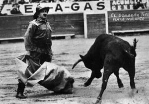 Pablo Celis durante una actuación en la plaza de toros Monumental de México.