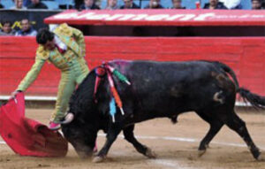 Los mejores momentos del almeriense llegaron al final de la primera faena. (Foto: Tadeo Alcina)