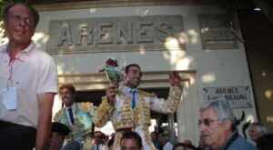 Escribano, Juan y García Cebada, en Saint Gilles. (Foto: D.Chicot)