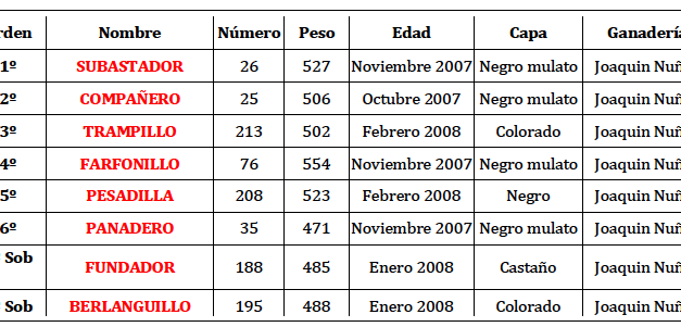 "Subastador" abre el mano a mano Juli-Talavante en Huelva