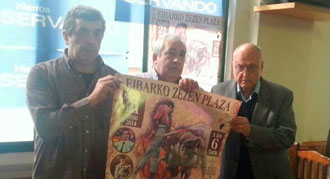 Presentado el cartel de la reapertura de la plaza de Eibar