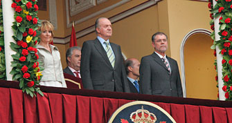 El Rey, en el Palco Real de Las Ventas.