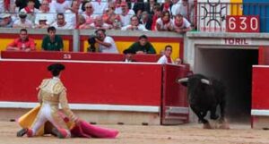 Esaú, durante su debut en San Fermín en 2011.