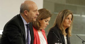Imagen de la rueda de prensa tras el Consejo de Ministros.