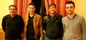 De izquierda a derecha, Christian Sevilla, Julien Miletto, Pierre-Henry Callet y Benjamin Guidi.