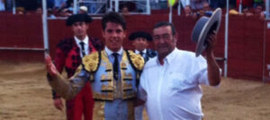 Álvaro García, triunfador junto a la ganadería de La Guadamilla en Mombeltrán.