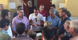 Un momento del sorteo.