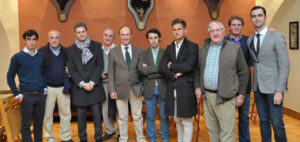 Algunos de los toreros presentes en la reunión.