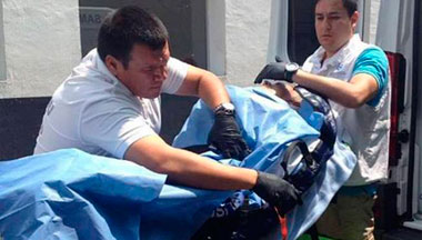 Llegada de El Pana en helicóptero al hospital de Guadalajara.