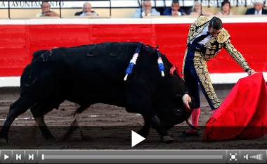 Padilla y Adame, orejas con buena corrida de Puerto de San Lorenzo en Bilbao