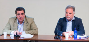 Manuel Martínez Erice y Manuel Ángel Fernández, en rueda de prensa.