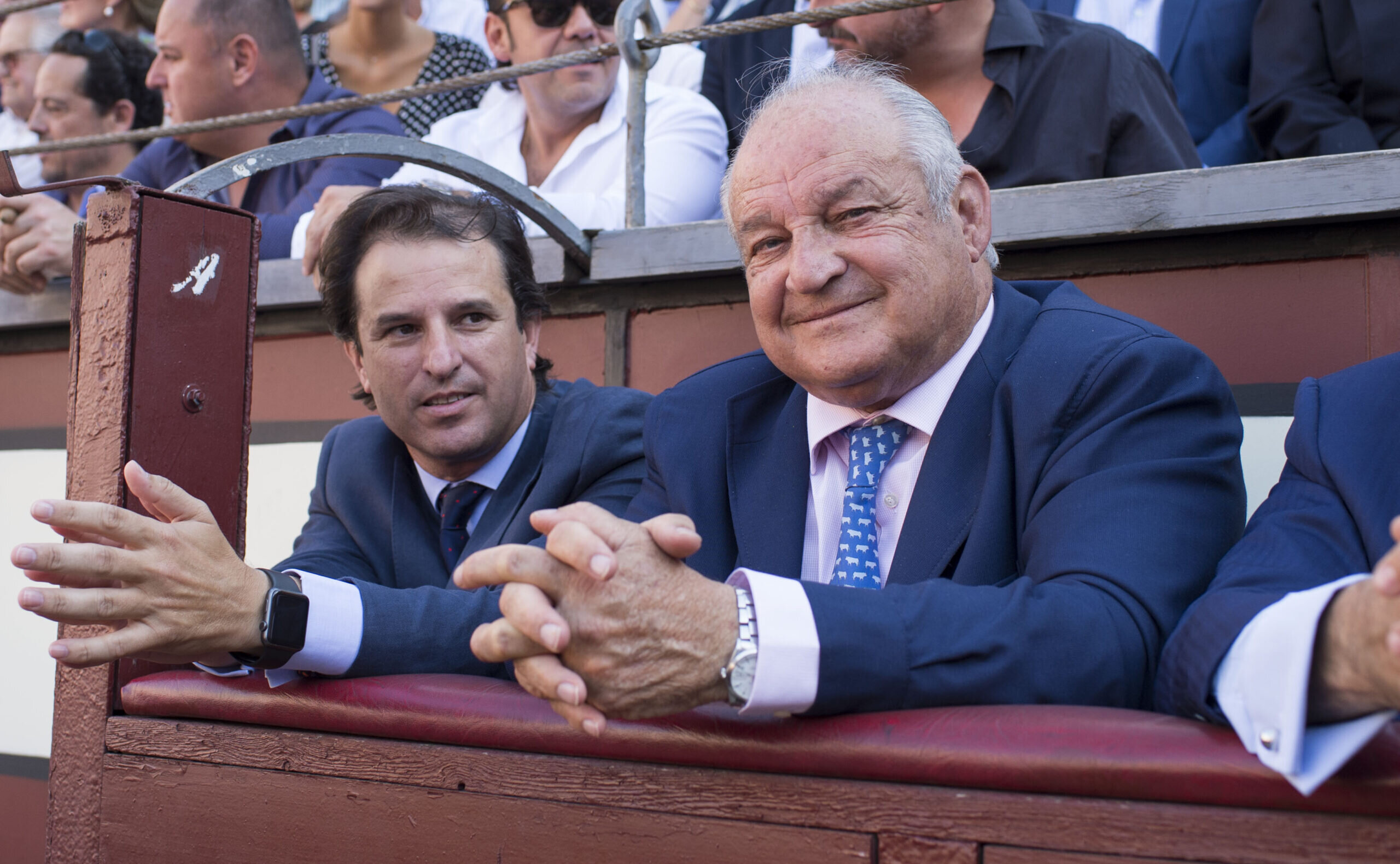 Borja Domecq Noguera, junto a su recordado padre en Las Ventas.