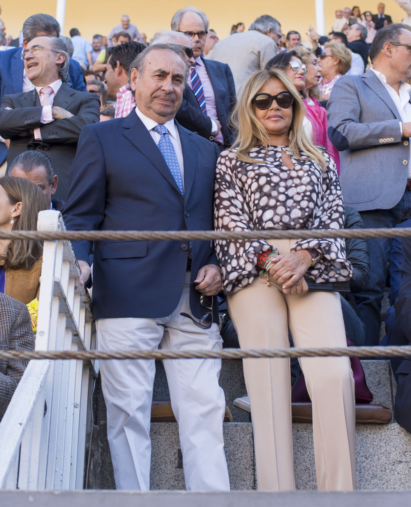 Pedro Trapote con su mujer, Begoña García Vaquero.