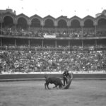 Así lucía la plaza en el festival de 1950.