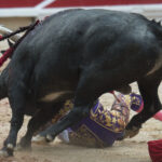 Tremenda voltereta de Román en Pamplona