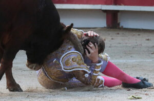 Momento de apuro sufrido por Younes.