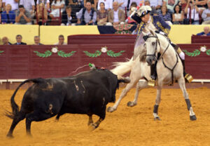Momento de la actuación de Antonio Telles en Campo Pequeno