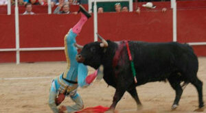 Instante del percance de Jorge Isiegas en Azuqueca de Henares