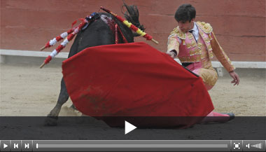 Accidentada novillada para abrir boca en Lima