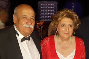 Dolores de Lara, junto a su marido, Juan Aurelio Campos.