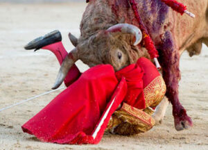 Instante del percance de Adrián Henche en Madrid