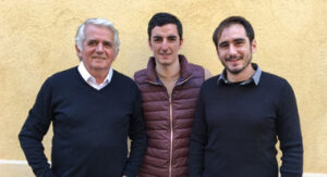 Thomas Dufau junto a Roberto y Jean-François Pilès
