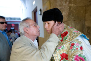 Juan Silveti, junto a su nieto Diego.