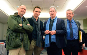 Juan Bautista junto a Jean-Louis Debré