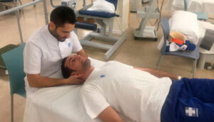 David de Miranda, en el Hospital Monográfico de Traumatología Cirugía Ortopédica de Rehabilitación de Asepeyo de Coslada.