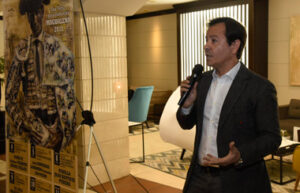 Alberto Ramírez en la presentación de los carteles de Castellón