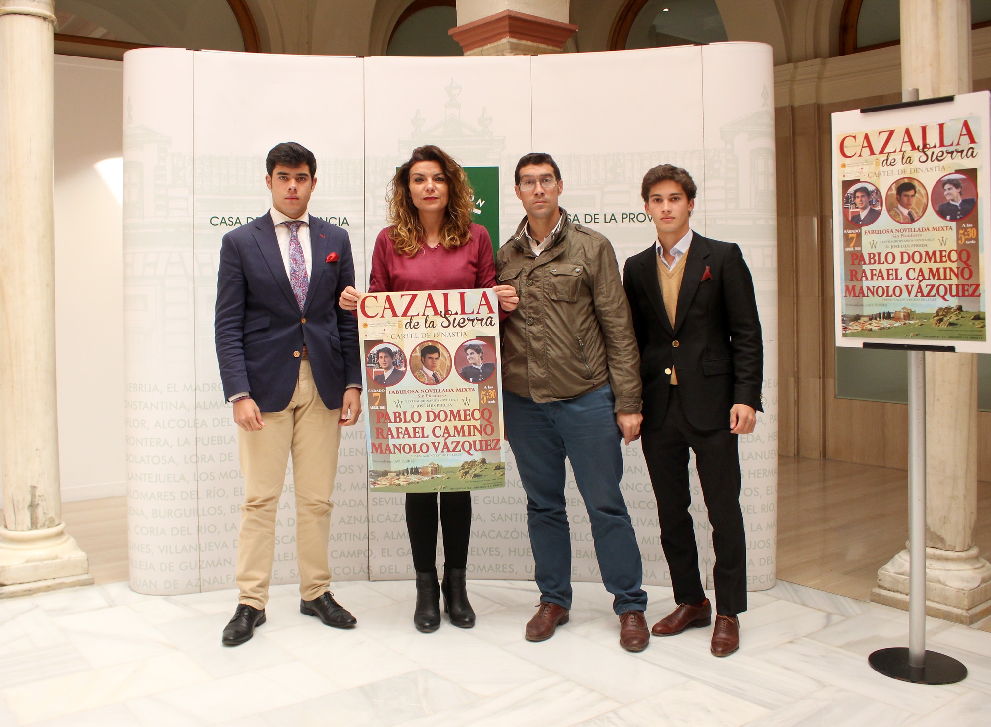 Presentación del cartel dinástico del 7 de abril en Cazalla de la Sierra