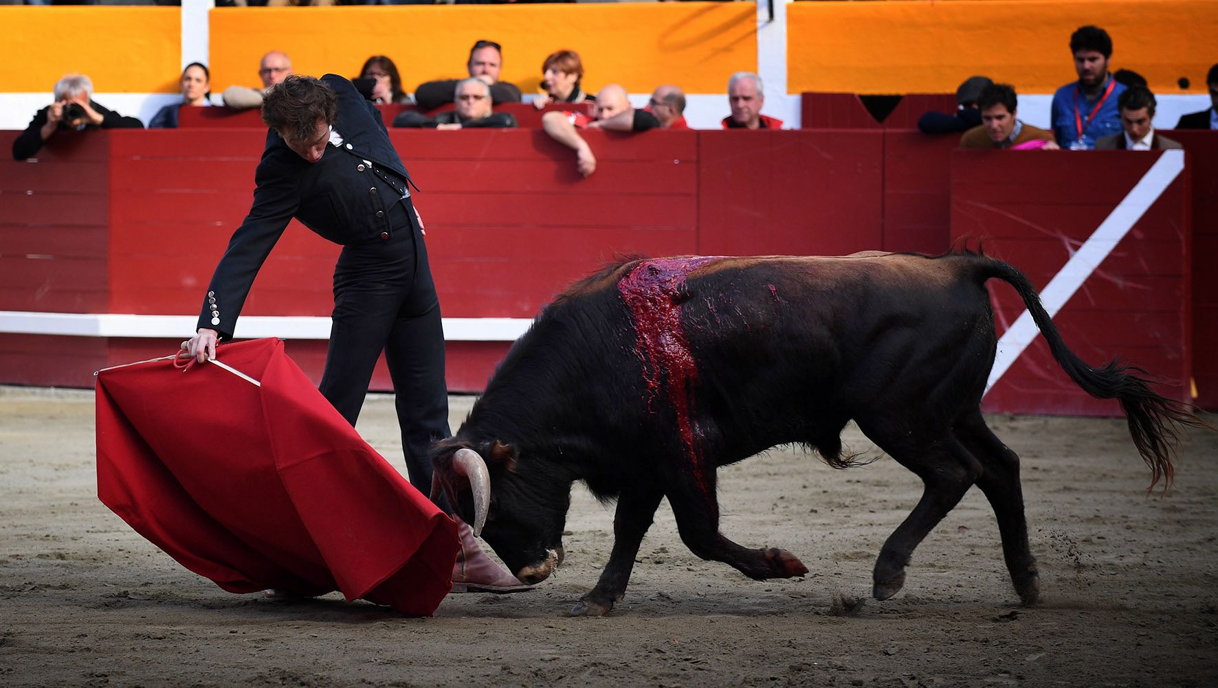Fiesta campera en Pomarez (Francia), 4 de marzo de 2018